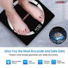 5Core Digital Bathroom Scale for Body Weight Fat Rechargeable 400 lb/180kg BBS 4 R BLK